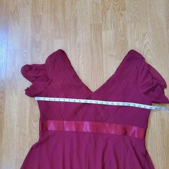 Beauty Emily Pleated Surplice Gown sz XXL - Picture 9 of 13